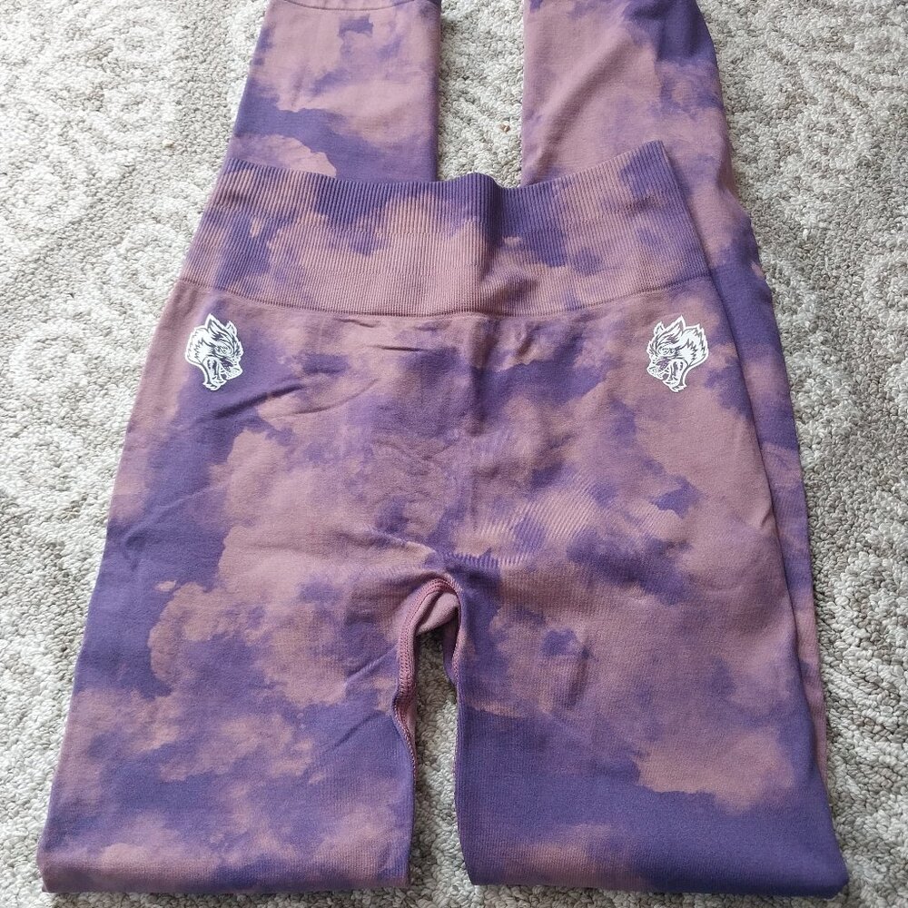 Darcsport purple flare leggings size small